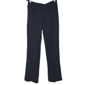 Athleta Black Metro Classic Pull On Athletic Yoga Pants Leggings Size Small